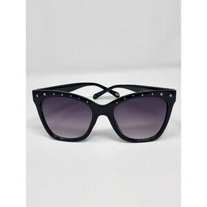 Fossil Sunglasses 53[]23 151 FW171 53848 Silver Studs Black Cats Eye Glam Frame